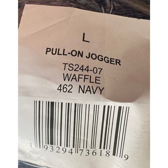 Surf and Swim Company Navy waffle Knit Pull-on Joggers US Large New NWTs - Picture 11 of 11